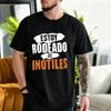 Unisex Summer Casual Tshirt Estoy Rodeado De Intiles Funny Spanish Letter Graphic Tee Crew Neck Short Sleeve Streetwear Unisex Gift