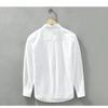 Korean Fashion Mens Long Sleeved Shirts Versatile Solid Color Classical Shirt 100cotton Men Clothing Casual Tops