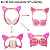 Foldable Cat Ear LED Music Lights Headphone Earphone headset for Laptop MP3