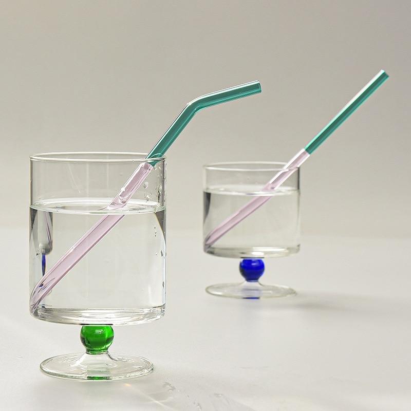Glass Straw High Borosilicate Beautiful Practical for Adults And Kids