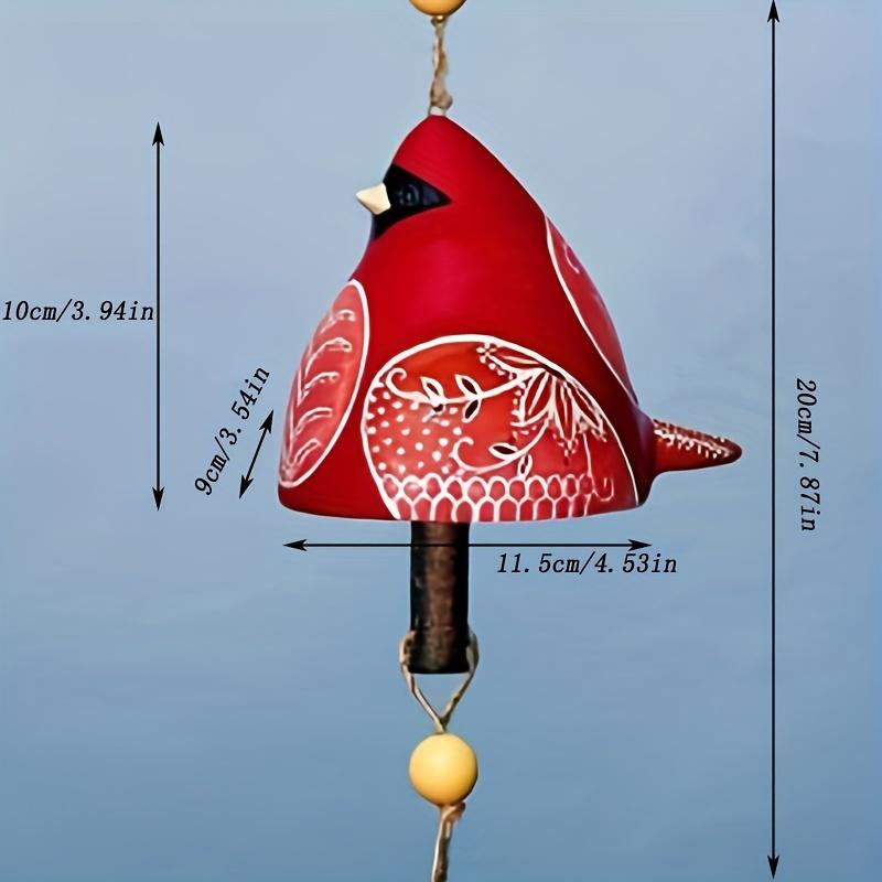 1 Pc Exquisite Resin Bird Wind Chimes Pendant for Independent Station - Enhancing the Beauty of Garden and Home Decor