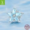 Christmas Snowflake 925 Silver Bracelet Beaded, Ice And Snow Winter Diy Bead Accessories Bsc719