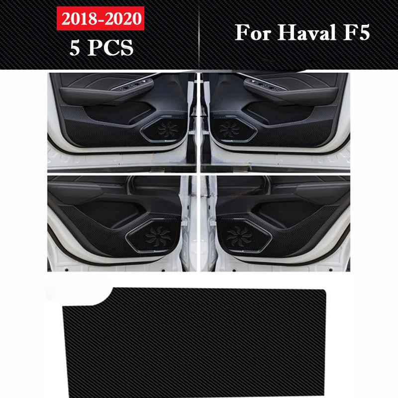 For Haval F5 2018 2019 2020 Car Door Anti-kick Pad Leather Interior Anti-dirty Protection Stickers Auto Decoration Accessories