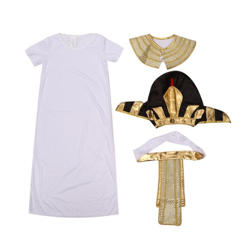 Children's Egyptian Pharaoh King Dress European and American Ball Ethnic Theme Character Costume Dress Up Costume