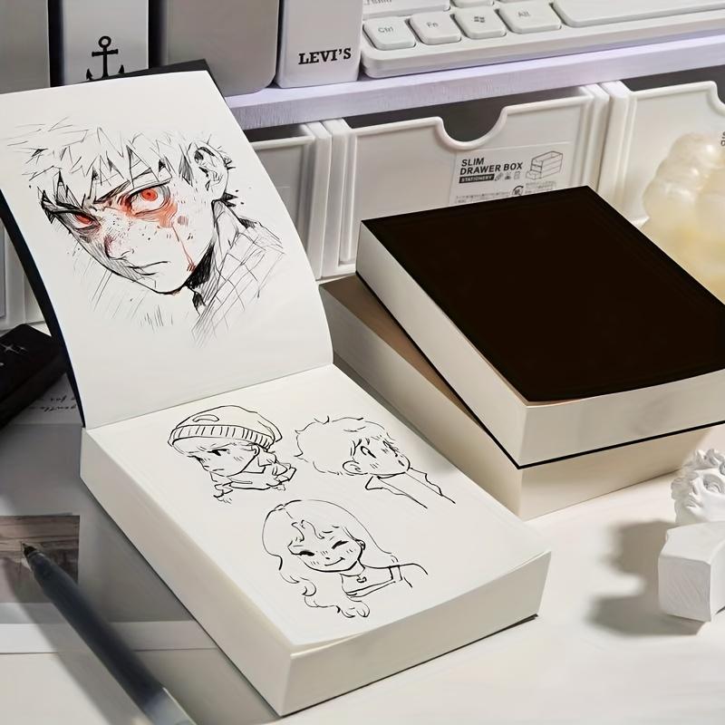 A6 Blank Draft Notebook, 250 Sheets, Easy To Peel Pages, Sketchbook for Painting and Writing