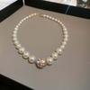 Imitation Gem Pearl Clavicle Chains Rhinestones Pearl Choker Pendant Pearl Jewelry Necklace  Bride