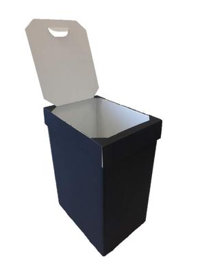 Extra Hard Cardboard Functional Trash Can Compatible Black 45l (2 Pieces)