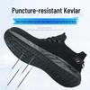 Stylowe oddychające buty bezpieczne, antyuderzeniowe i antyprzebiciowe, miękka podeszwa, izolowane 10kV, plastikowy nosek, odporne na ścieranie buty robocze