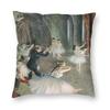 Edgar Degas Ballerina On Pointe Dancer Cushion Cover Impressionism Artist Oil Painting Throw Pillow Case Home Decor Pillowcase