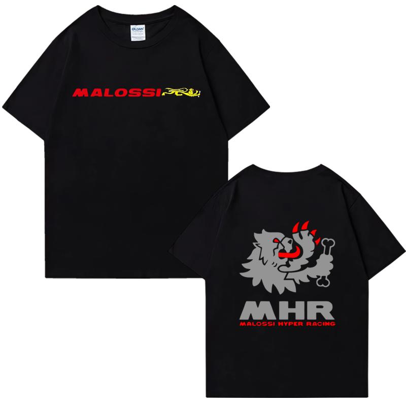 New in Malossi Theme Graphic short sleeve t-shirts vintage Hip Hop Y2k streetwear Unisex Oversized t-shirt Summer Print clothing