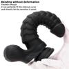 Black Double Hardness Soft Liquid Silicone Scales Caterpillar Model Shaped Dildo