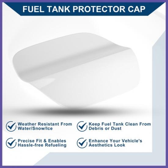 Fuel Tank Door Cap for Volkswagen Passat 2017-2024 Fuel Filler Flap Covers White