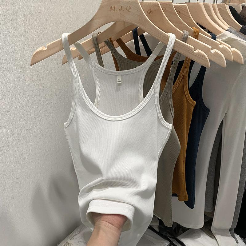 Dámské letní zeštíhlující pletené tílko - bez rukávů, stylové, skutečné fotografie