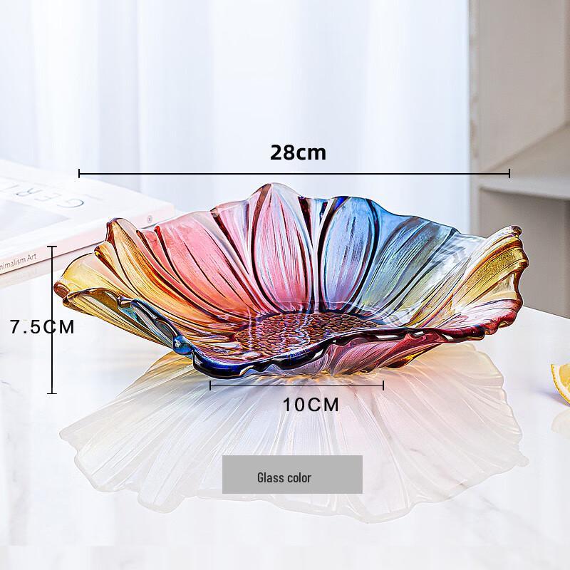 Flairvintz European Crystal Glass Fruit & Snack Plate