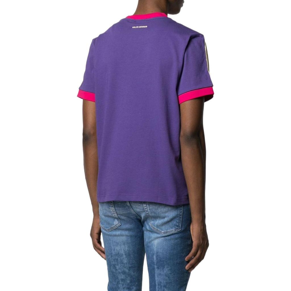 adidas Originals X Wales Bonner Unisex 70s V-Neck Tee Unity Purple GV1315