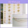 High-quality Star Paper Garland In Gold Silver And Blue For Festive Celebrations