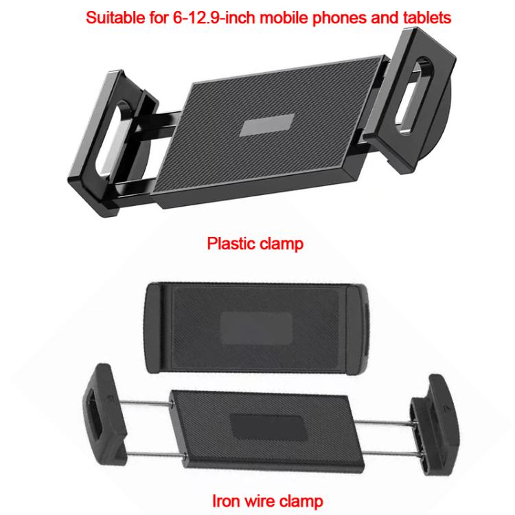 Telescopic Car Rear Pillow Phone Tablet Holder 2-Section Folding Headrest Bracket
