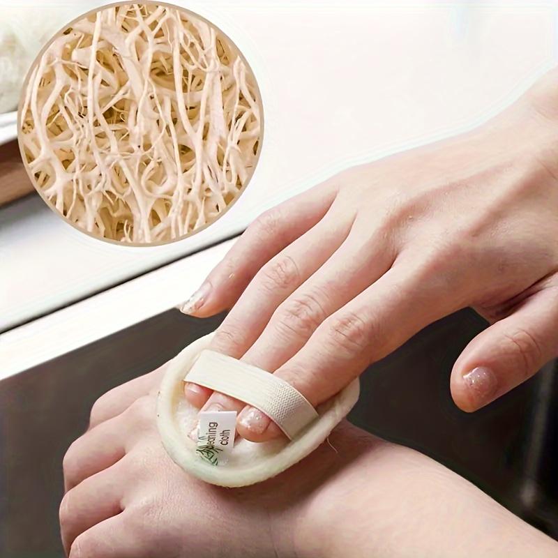 3PCS Loofah Glove Face Wash Cleaning Towel Exfoliating Sponge Deep Cleansing Makeup Remover Facial Cleansing Pad