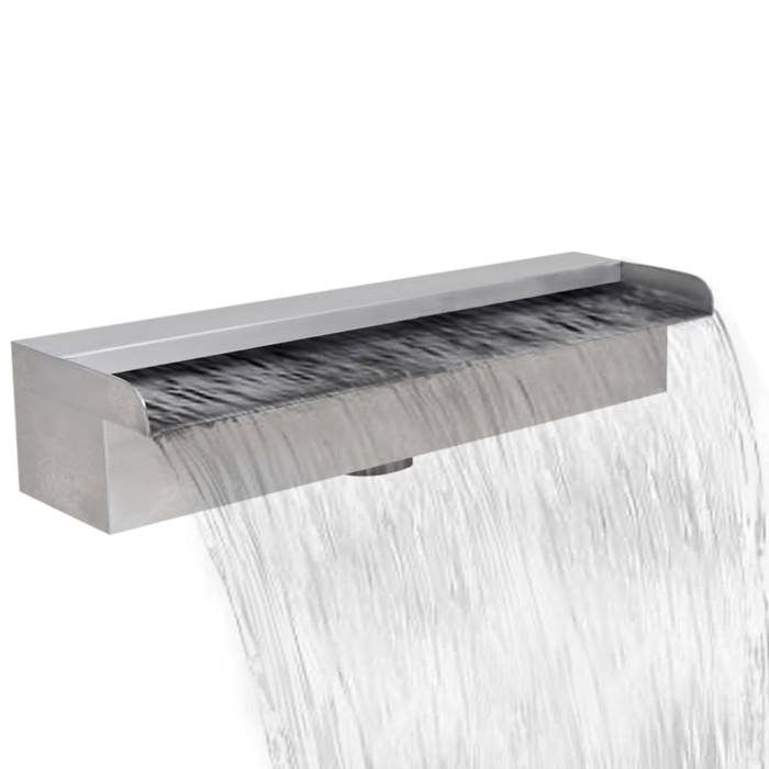 VidaXL Rectangular Water Blade for Swimming Pool Pond Garden Stainless Steel 45cm 41666