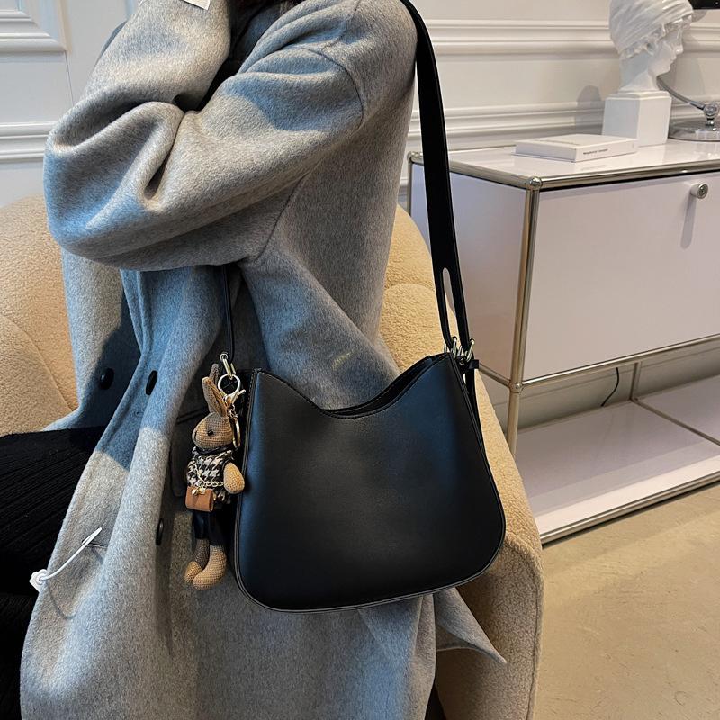 Piele PU modă retro casual pentru navetă geantă de mână maro proteină geantă de umăr modă pentru femei textură capacitate mare temperament