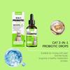 Kriath Cat Probiotic Drops 60ml - 3-in-1 formula promotes gut balance & comfort, boosts gut health & immunity, pet health care product.
