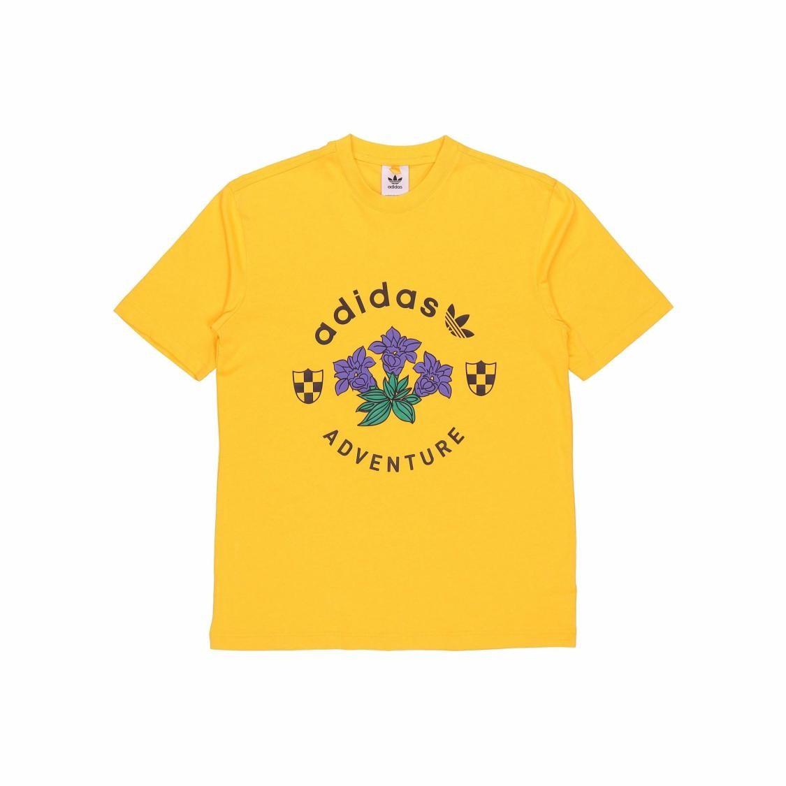 adidas Originals Printed Sports Short-Sleeve Dopamine T-Shirt Men’s Yellow L