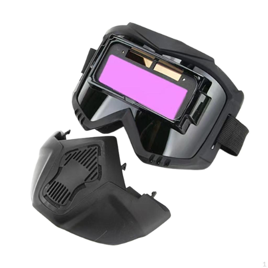 Automatic Variable Light Welding Mask Removable Adjustable Full Face Cover for TIG Mig ARC Black