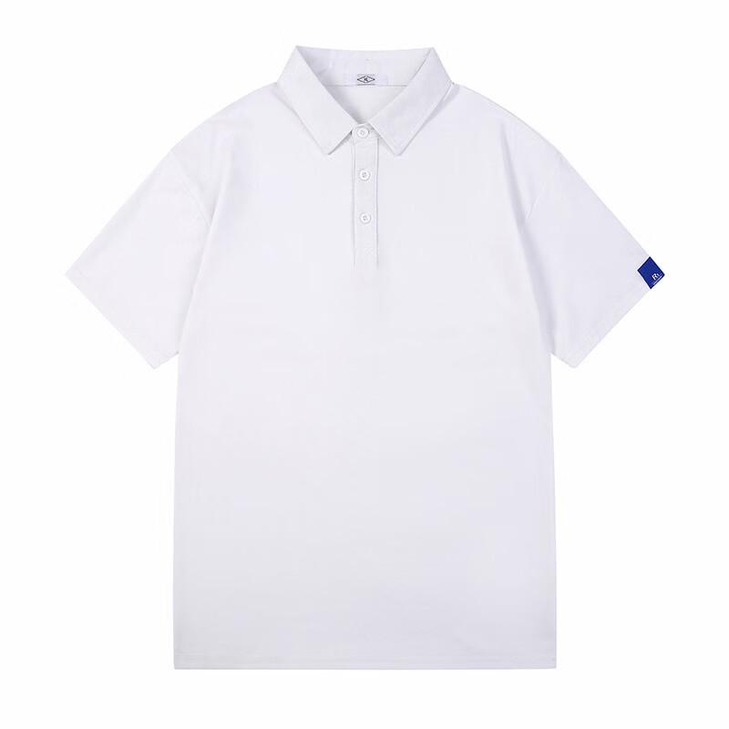 JIAOXIU Men s Solid Mercerized Pique Polo Shirt M