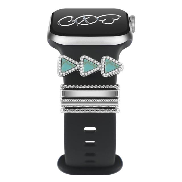 Decoration For Apple watch ultra 2 band 10 9 11 Diamond Jewelry Charms Accessories samsung/Huawei/amazfit strap 20/22mm Bracelet