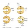 4Pcs/set C Shape No Piercing Earring Geometric Jewelry Accessories Trendy Cartilage Ear Cuff  Women