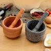 Plastic Mortar And Pestle Set Spice Grinder Garlic Herb Crusher Bowl Kitchen Smashing Tool