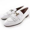Pristine Loafers Paris Royale Moccasins H-buckle Leather White 35.5 Used