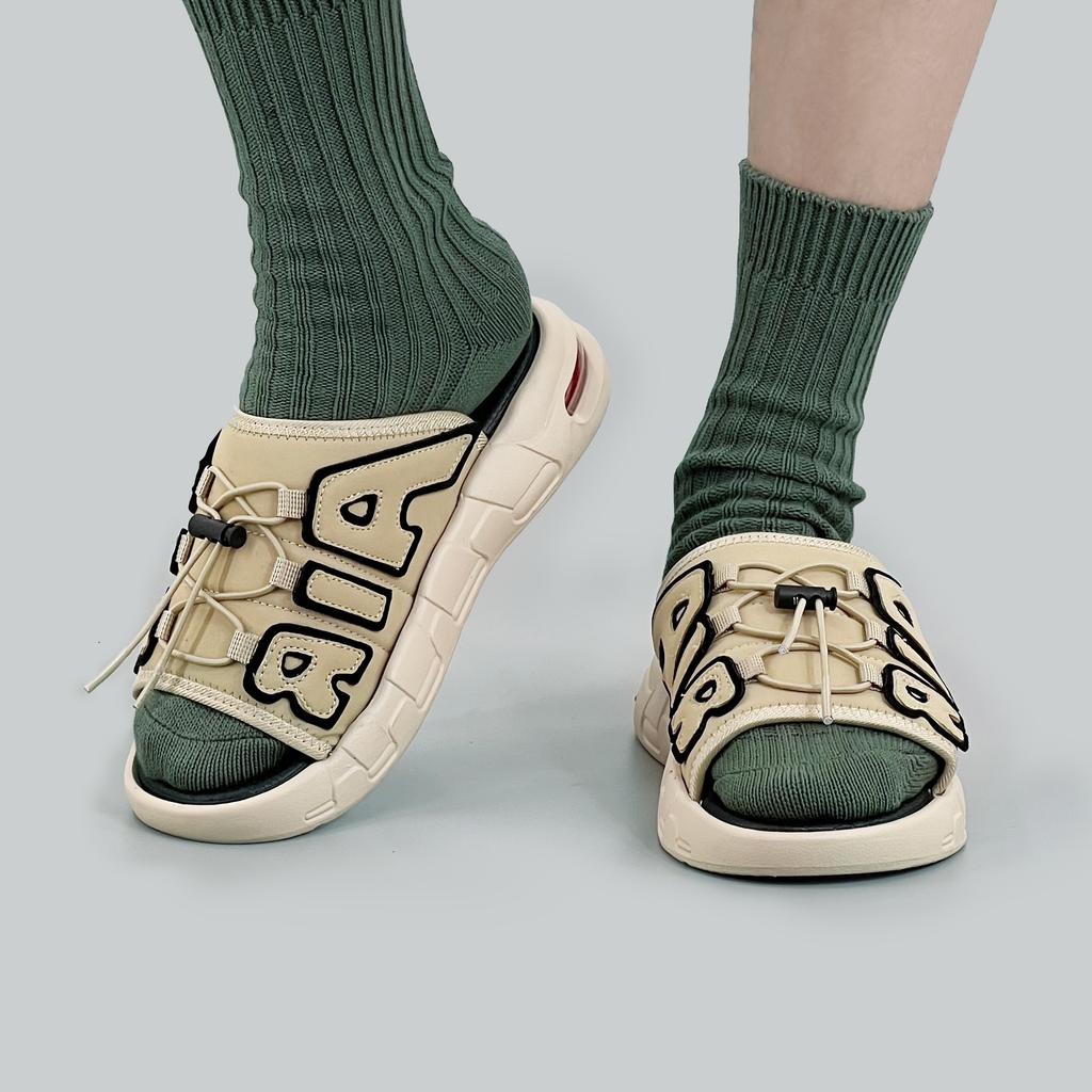 Summer Men Sneakers Slippers Air Sports Thick Sole Beach Sandals Cloud Slides Flat Non Slip Outdoor Men Shoes Big Fat Size
