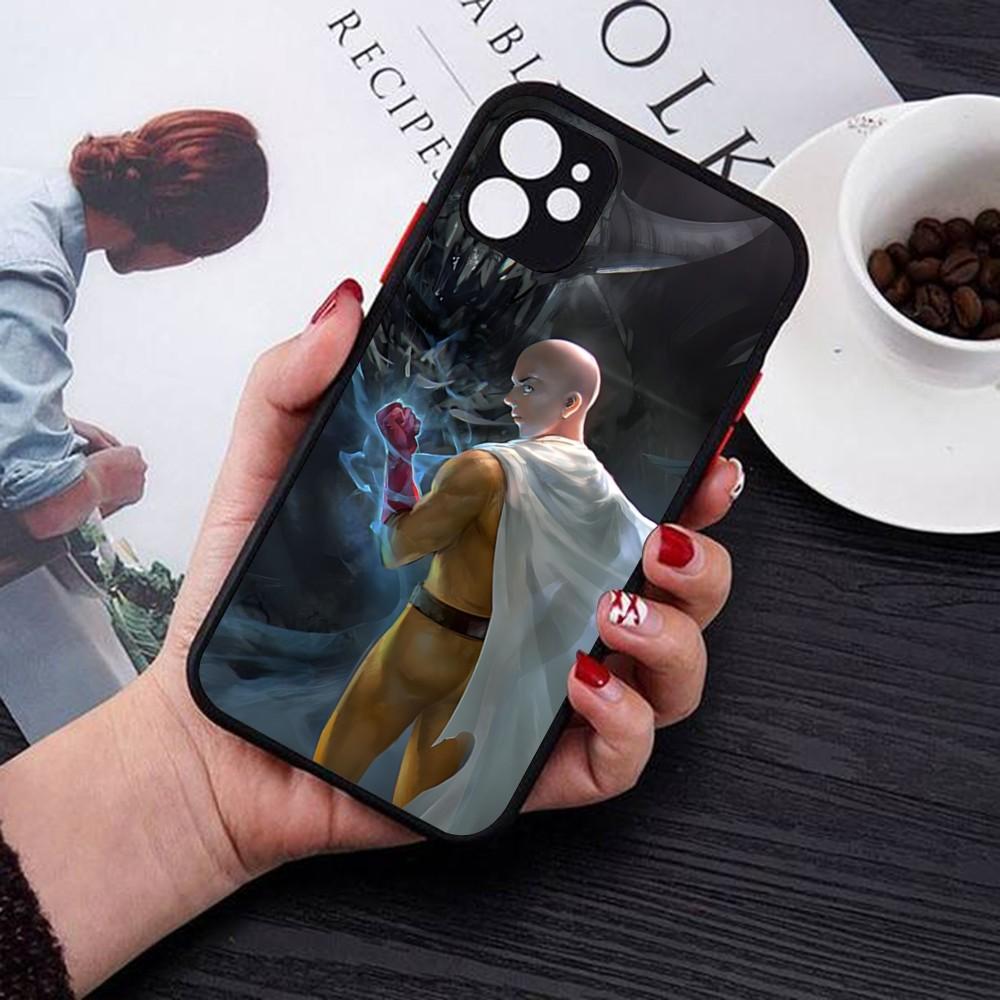 One Punch Man Phone Case For IPhone 14 11 12 13 Mini Pro Max 8 7 Plus X XR XS MAX Translucent Matte Cover