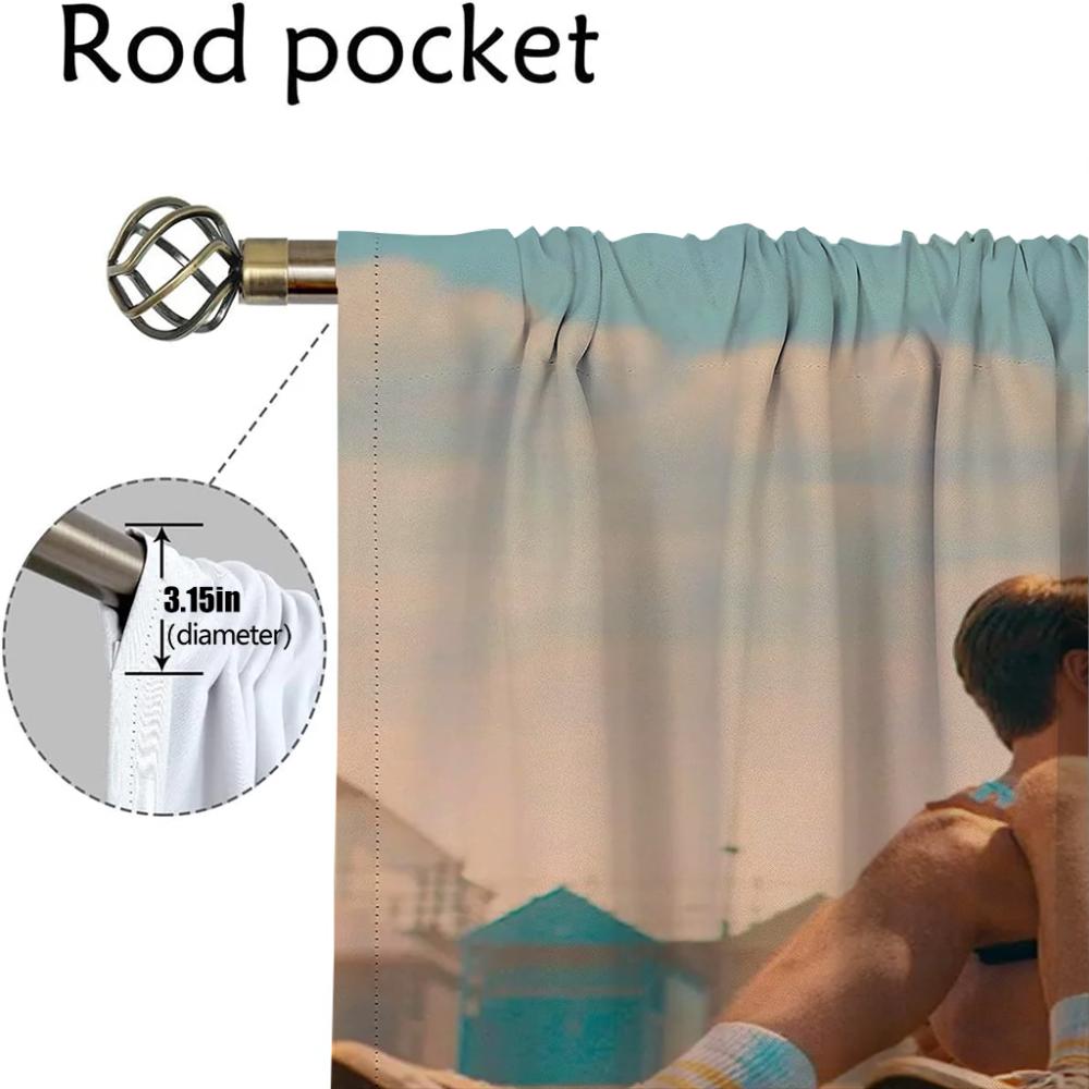 Window Curtain for Room 2 Panel Heartstoppers Modern Living Room Curtains Tulle for Bedroom Partition Home Interior Curtains