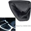 Auto Real Leather Gear Stick Shift Knob Lever Shifter Gaiter Boot Dust-Proof Cover Fit for BMW E90 E91 E92 E93 Car Styling