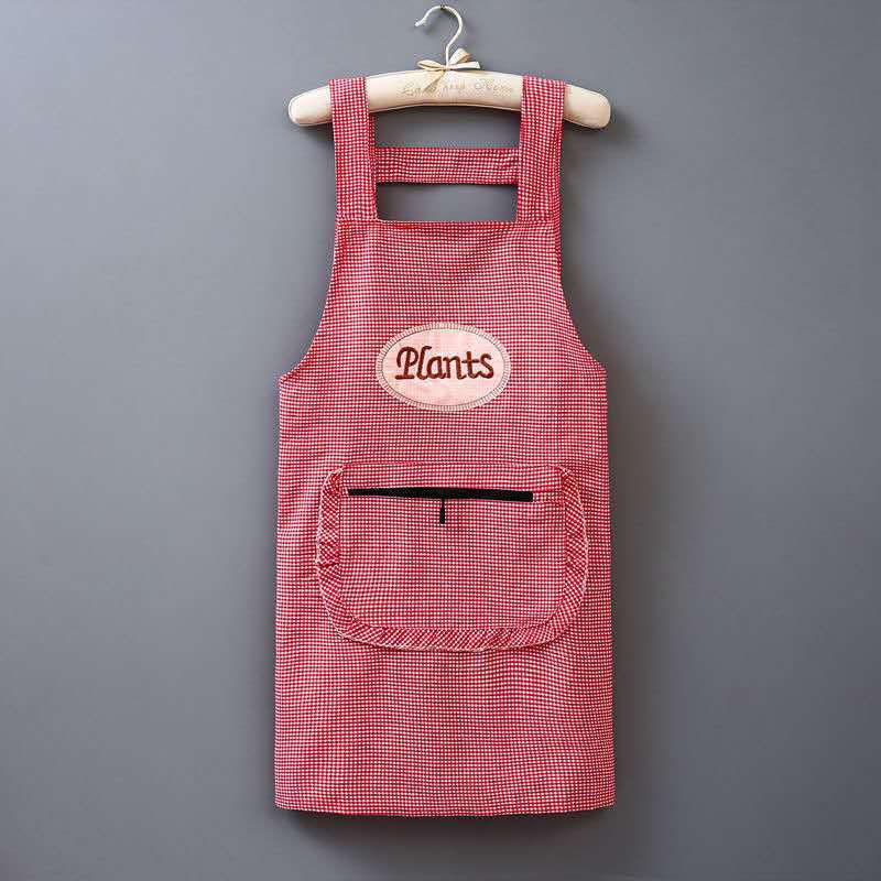 Women's Waterproof Cotton Apron Fashionable Oil-Proof Kitchen Wear for Adults