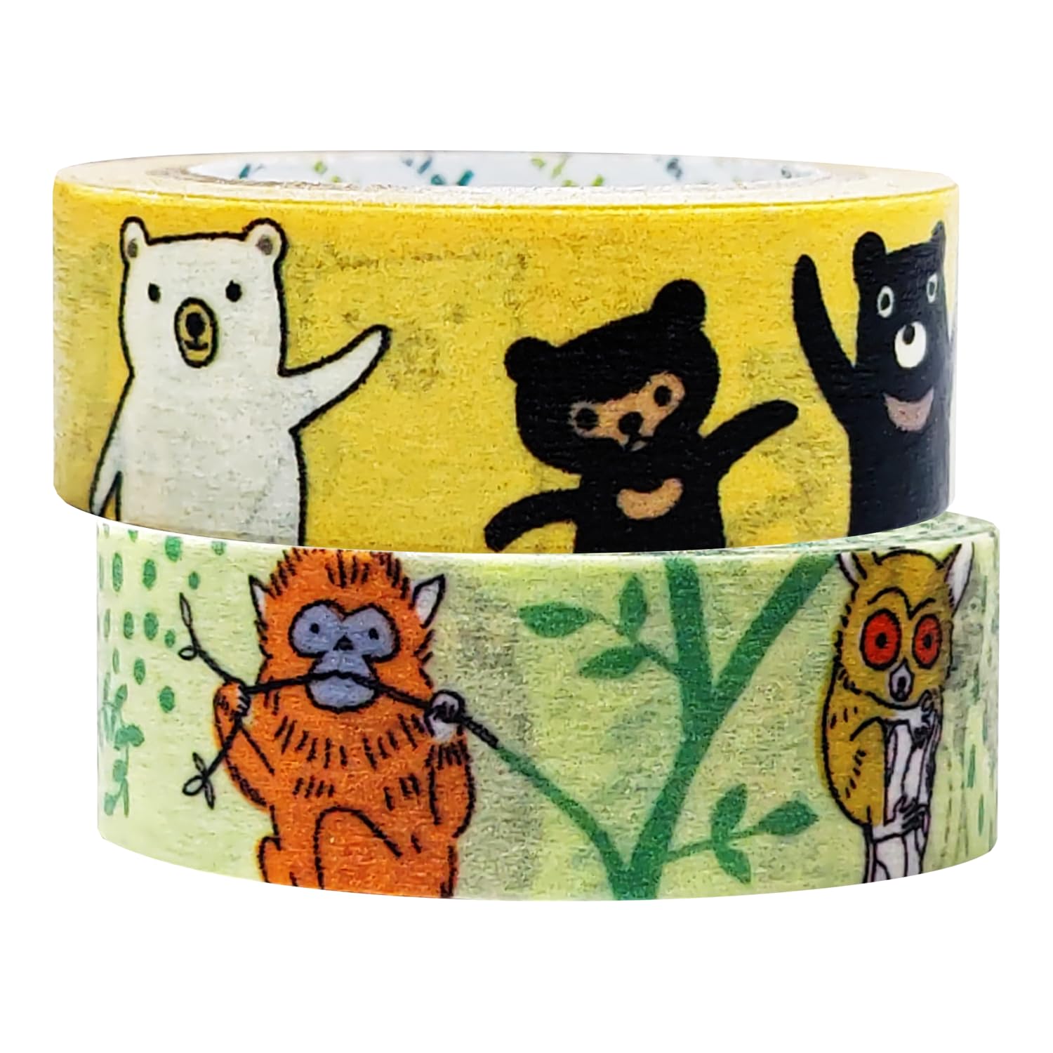 

Сделано в Японии Маскировочная лента Shinzi Katoh Медвежий лес Вымирающие 15мм 7м Набор из 2 Seal-do Лента, Встреча, Виды, Широкая, Рулон, (ks-mt-12080)