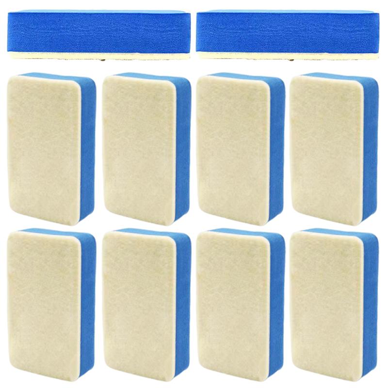 1-10Pcs Car Glass Oil Film Cleaning Wiper Durable Wool Eraser 9*5cm Car Polishing Sponges Car Windshield Oil Removal Tools