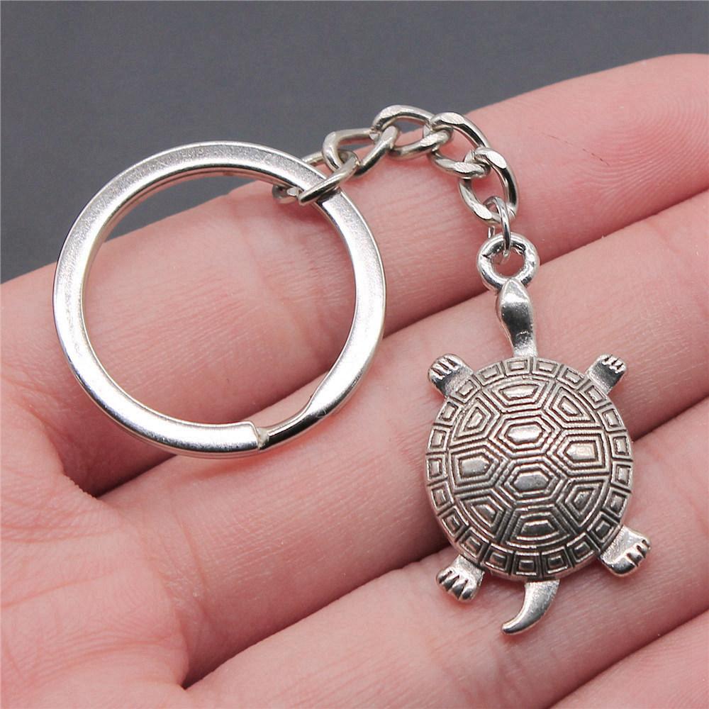 Starfish Shell Turtle Beach Ocean Keychain for Boys Trendy Boho Fathers Day Gift Classic Wallet Accessory