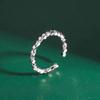 A Few Rings Women's Handmade Design Geometric Cutting Surface Rhombus Small Square Open Index Finger Ring