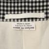 COMMEdesGARCONS HOMME PLUS PI-J045 Black x White Gold Check P Coat coat XS Black WhiteUsed