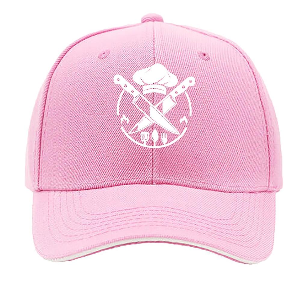 Unisexs Vintage Chef Print Adjustable Washable Outdoor Hat Suitable for Classes Casual Wear Outdo Sandwich Baseball Cap