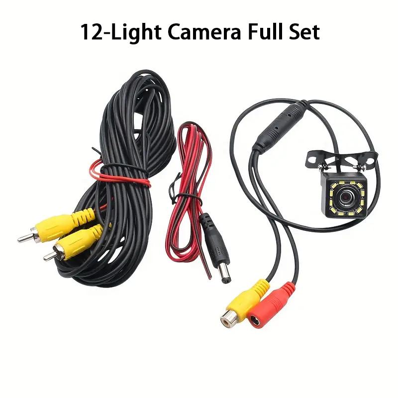 

12LED Wide Angle Car Rearview Camera, Reversing Camera, Night Vision, Reversing Auto Parking Monitor CCD Waterproof HD Video 12 V
