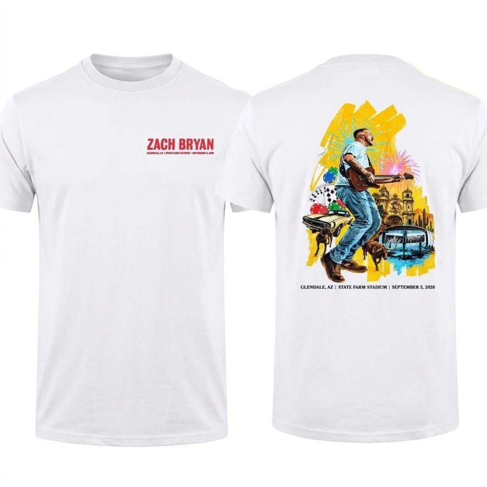 Horký!! Zach Bryan Sate Farm Stadium V Glendale AZ 5. září 2026 Tričko reprint