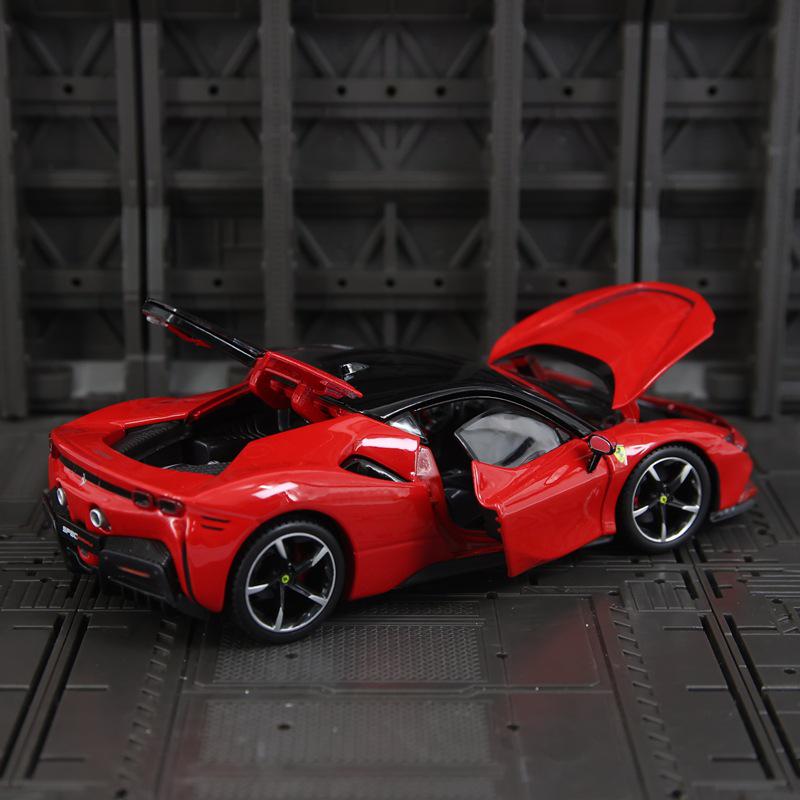Bimei 18-26028 SF90 Stradale Alloy Supercar Model Ornament Gift