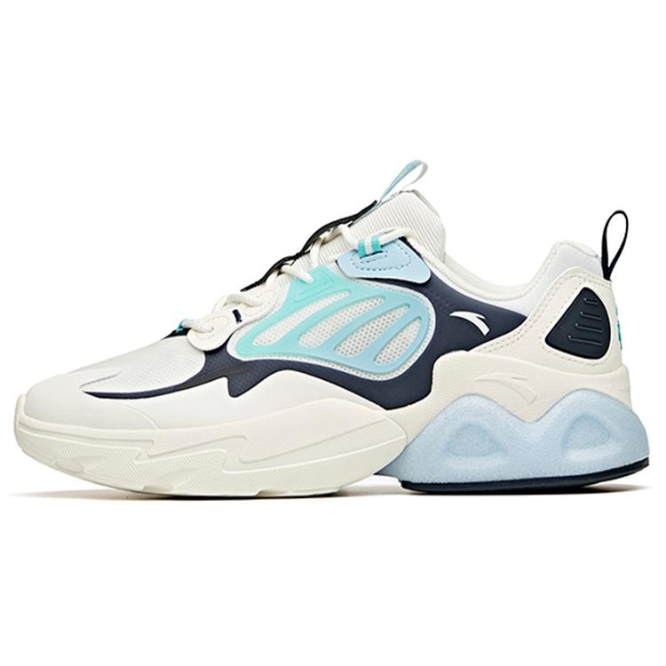 

Anta Millennium 2.0 Anti Slip Wear Resistant Low Top Chunky Sneakers White Blue 40.5