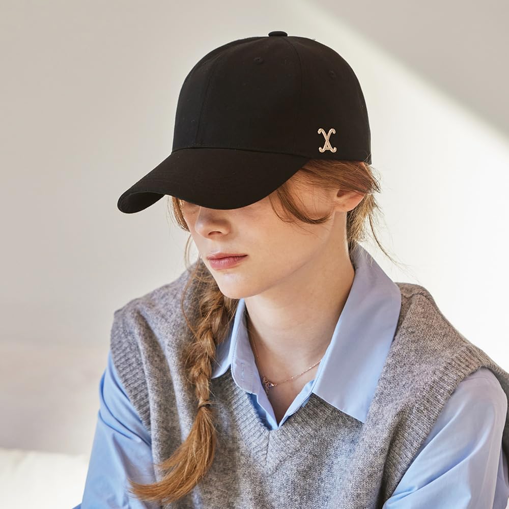 VA Curved Stud Ball Cap Black