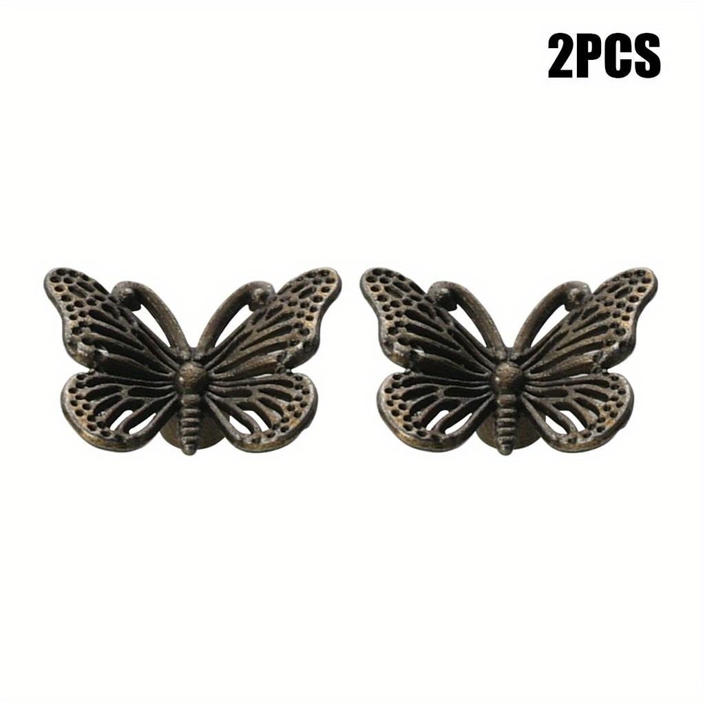 2pcs Antique Single Hole Vintage Drawer Small Handle Jewelry Box Handle Cabinet Door Small Handle Drawer Handle Jewelry Box Handle