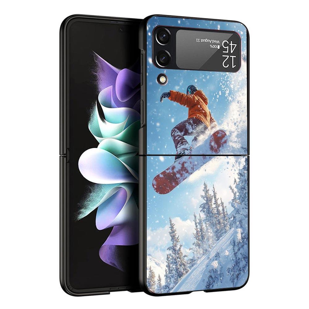 

Adventure Snowboarding Extreme Case For Samsung Galaxy Z Flip 7 6 5 4 3 z Flip7 Flip6 Flip5 Flip4 5G Phone Cover Flip3 Folding C Samsung Z Flip 6